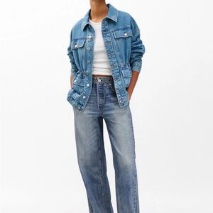 rag & bone Miramar wide leg jeans - Medium / Scarlet